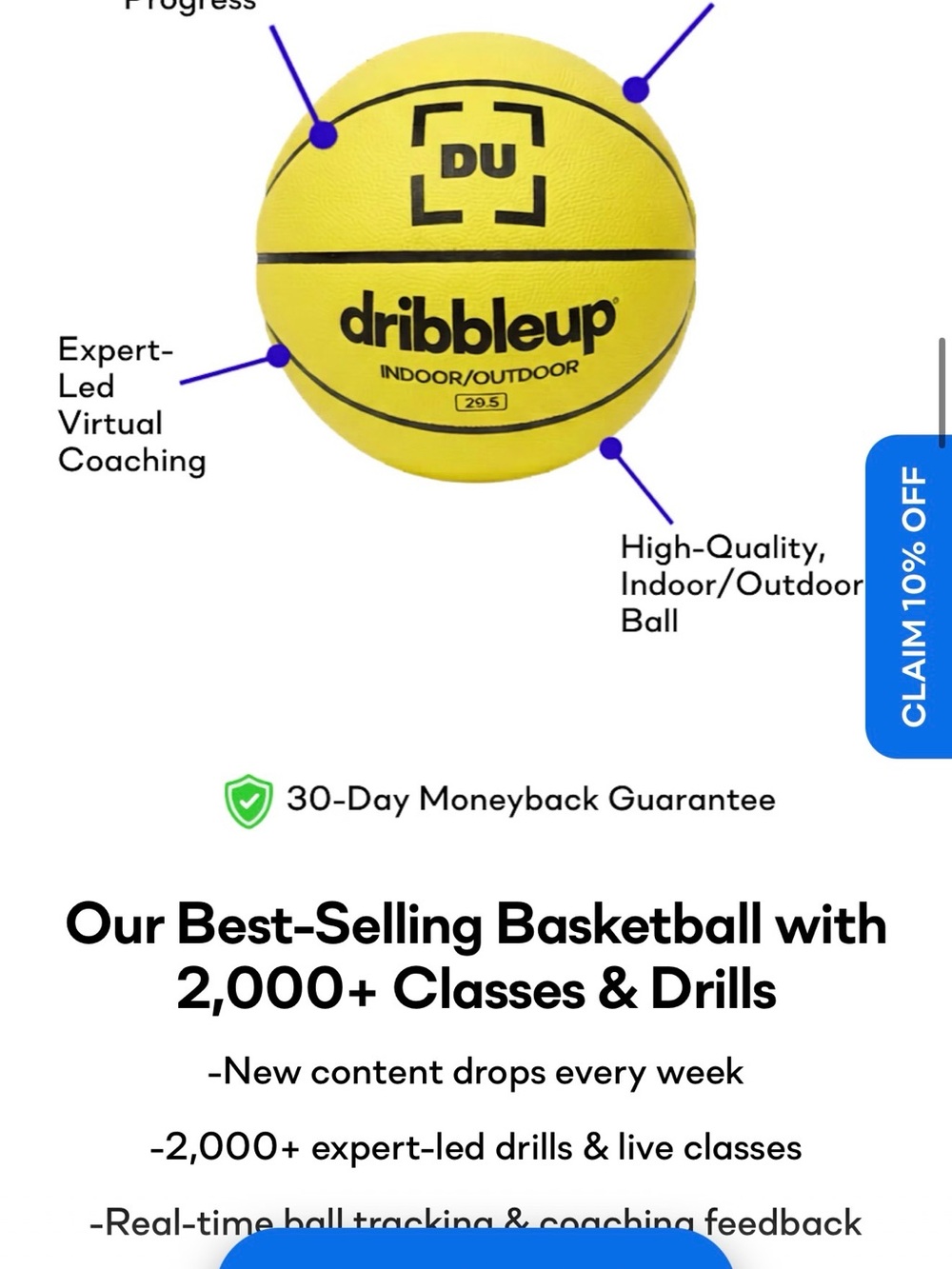Smart Indoor/Outdoor Basketball - Picture 5 of 5